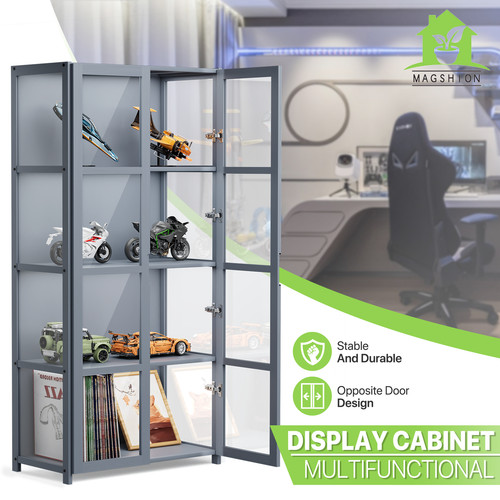 Double doors display case - 52",
